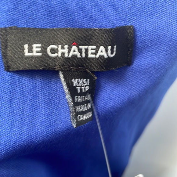 Le Chateau royal blue XXS Beautifully Ruched Dress - Picture 6 of 7